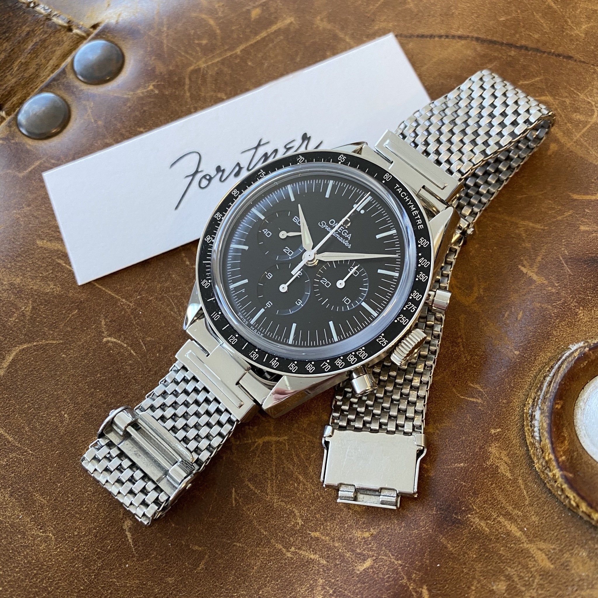 Omega shop speedmaster mesh