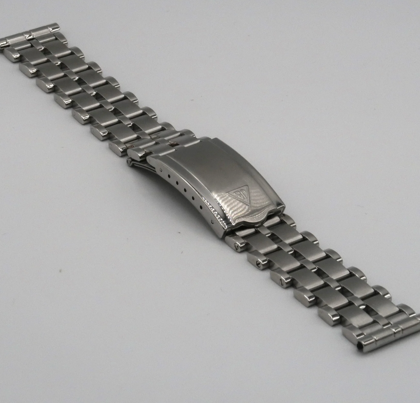 Forstner 5-Row Beads of Rice Stainless Steel Watch Bracelet