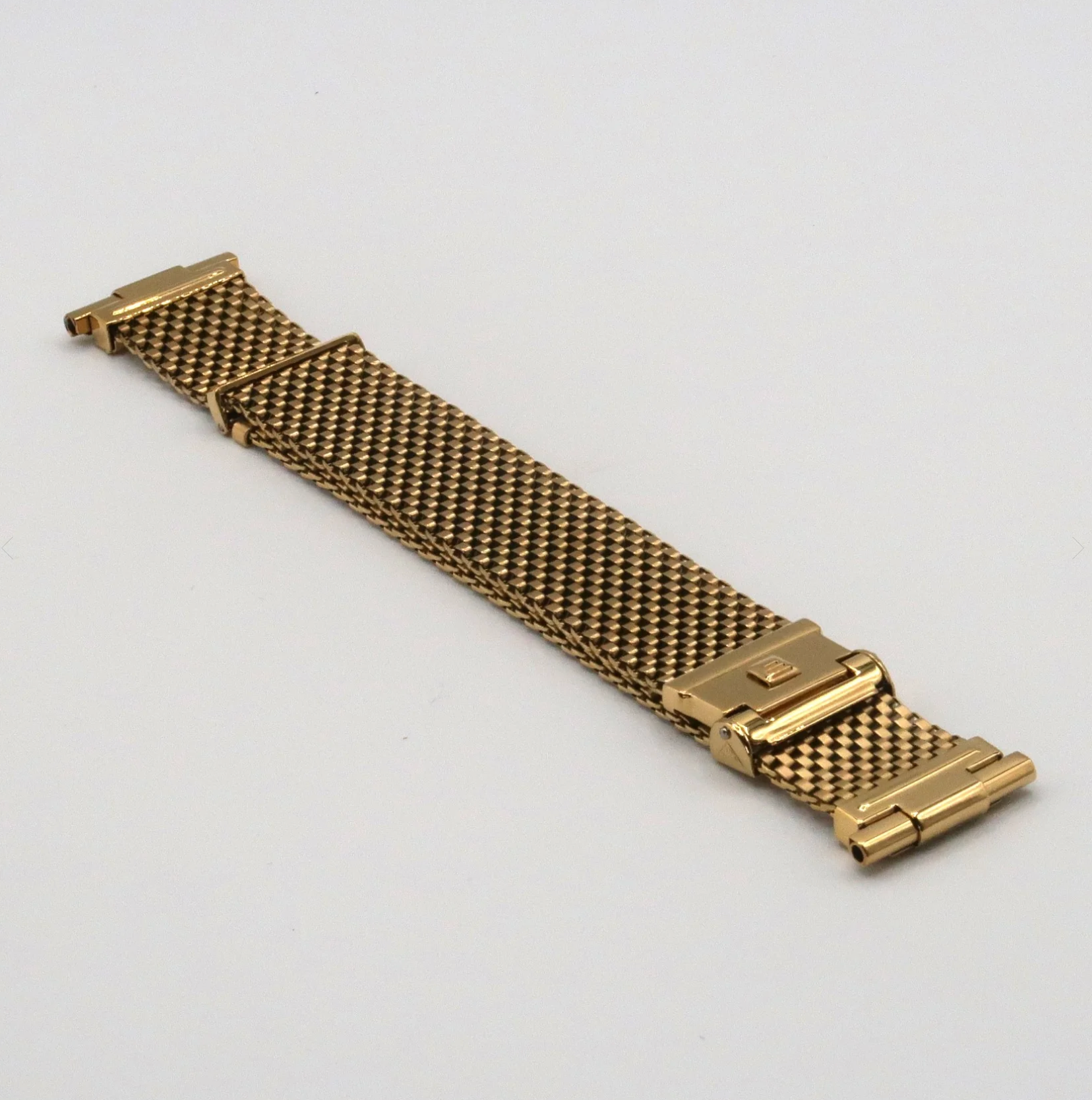 Gold Plated WIDE Version Forstner Komfit "JB" Mesh Watch Bracelet