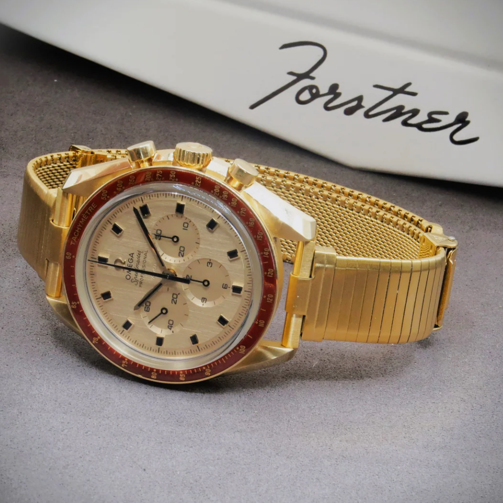 Gold Plated Forstner Komfit Military Type "Thin as a Dime"